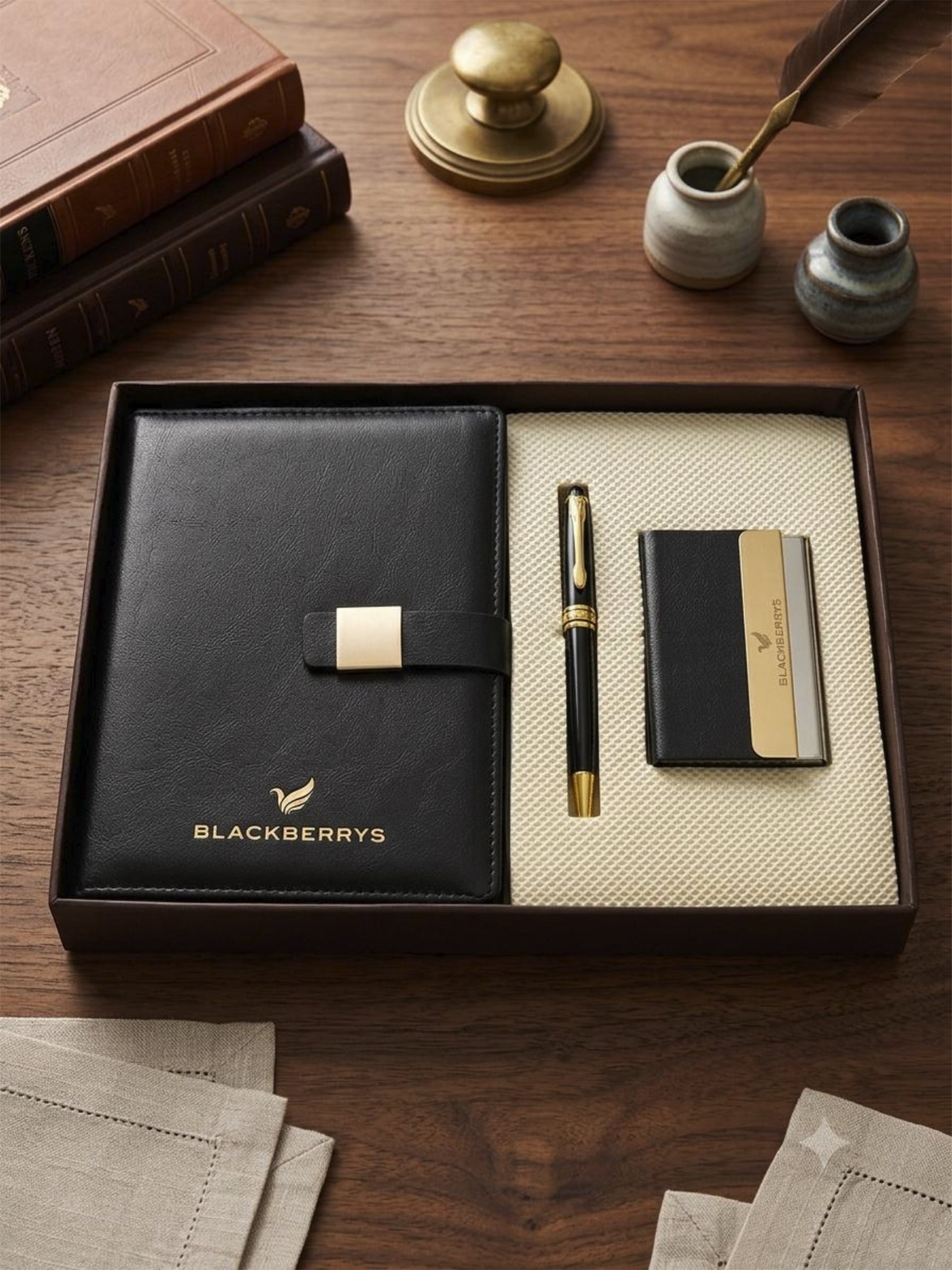 3 in 1 Gift Set Pen+Note Book+Keychian