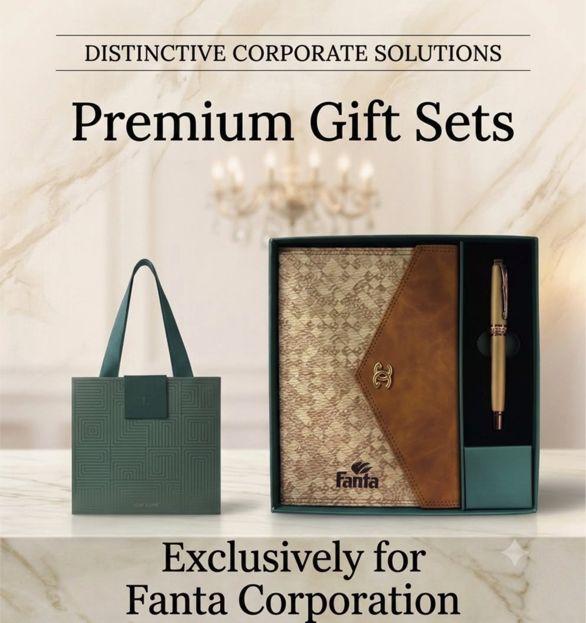 Premimum 2 In 1 Gift Set Note Book + Pen + Box-1
